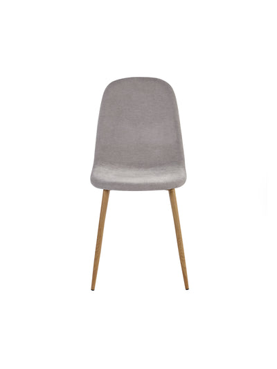 Set of 4 Lottie Beige Chenille Upholstered Dining Chairs