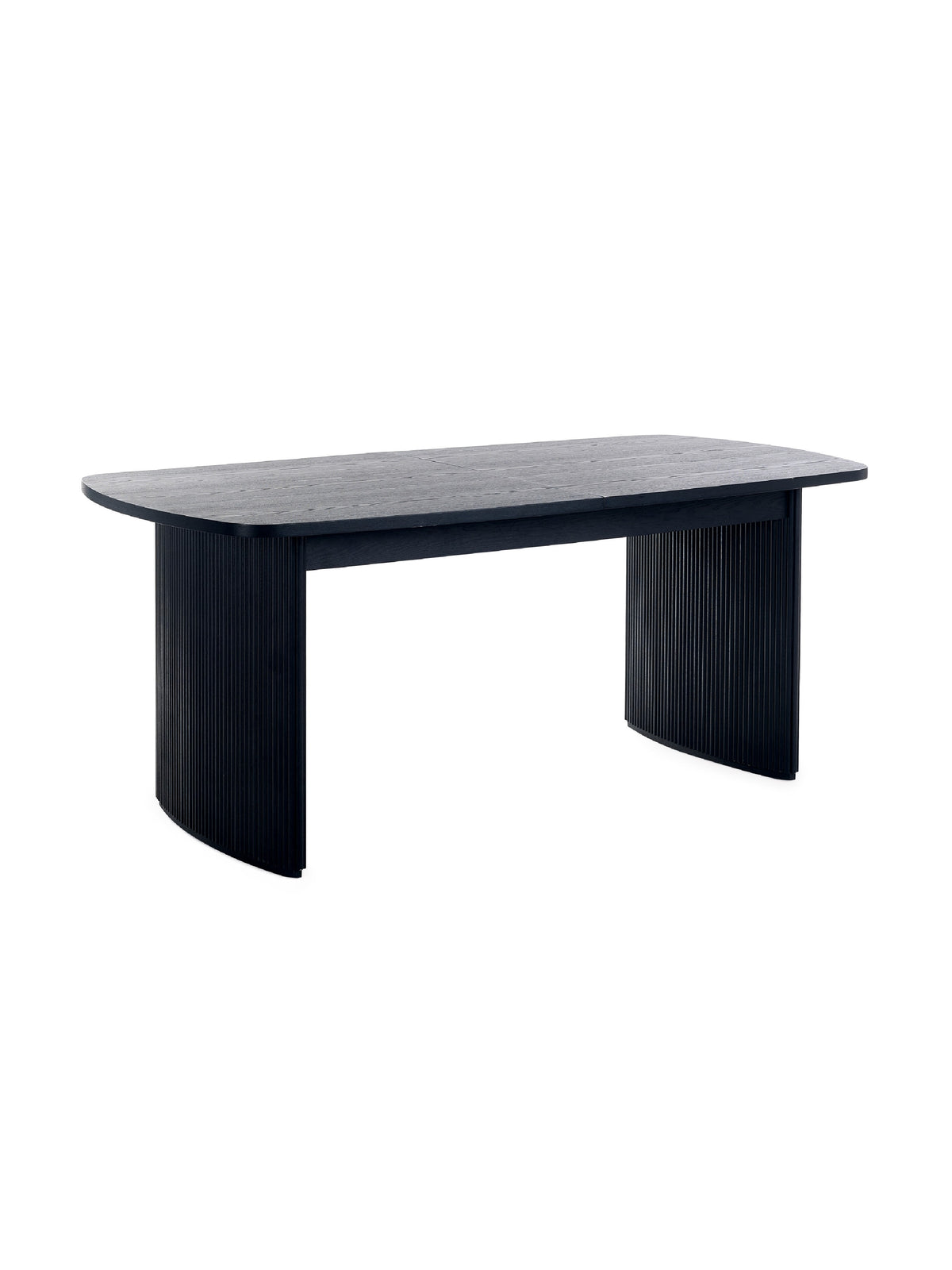 Louis Fluted Extending Dining Table - Black