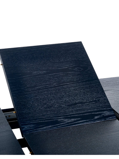 Louis Fluted Extending Dining Table - Black