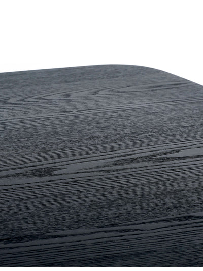 Louis Fluted Extending Dining Table - Black