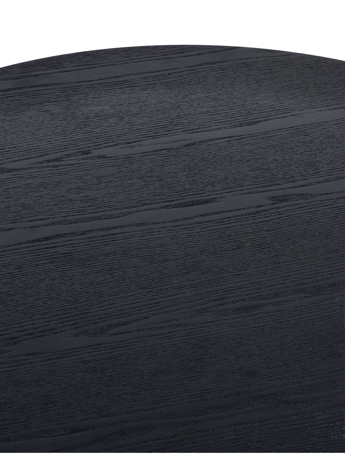 Louis Fluted Round Coffee Table - Black