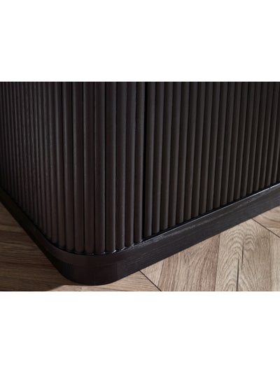 Louis Fluted Tv Unit - Black