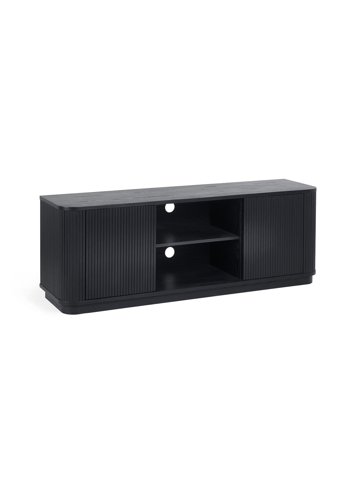 Louis Fluted Tv Unit - Black