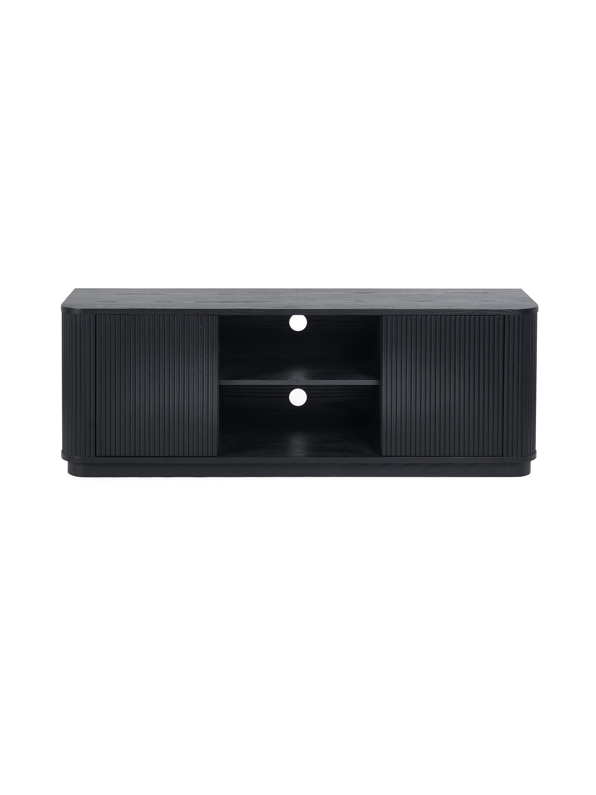 Louis Fluted Tv Unit - Black