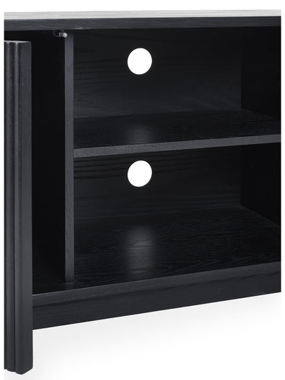 Louis Fluted Tv Unit - Black