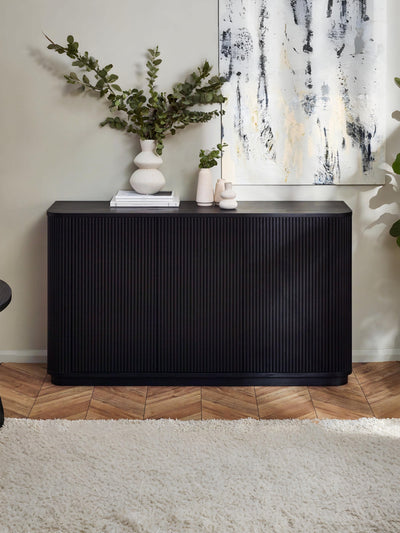 Louis Fluted Sideboard - Black