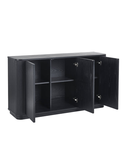 Louis Fluted Sideboard - Black