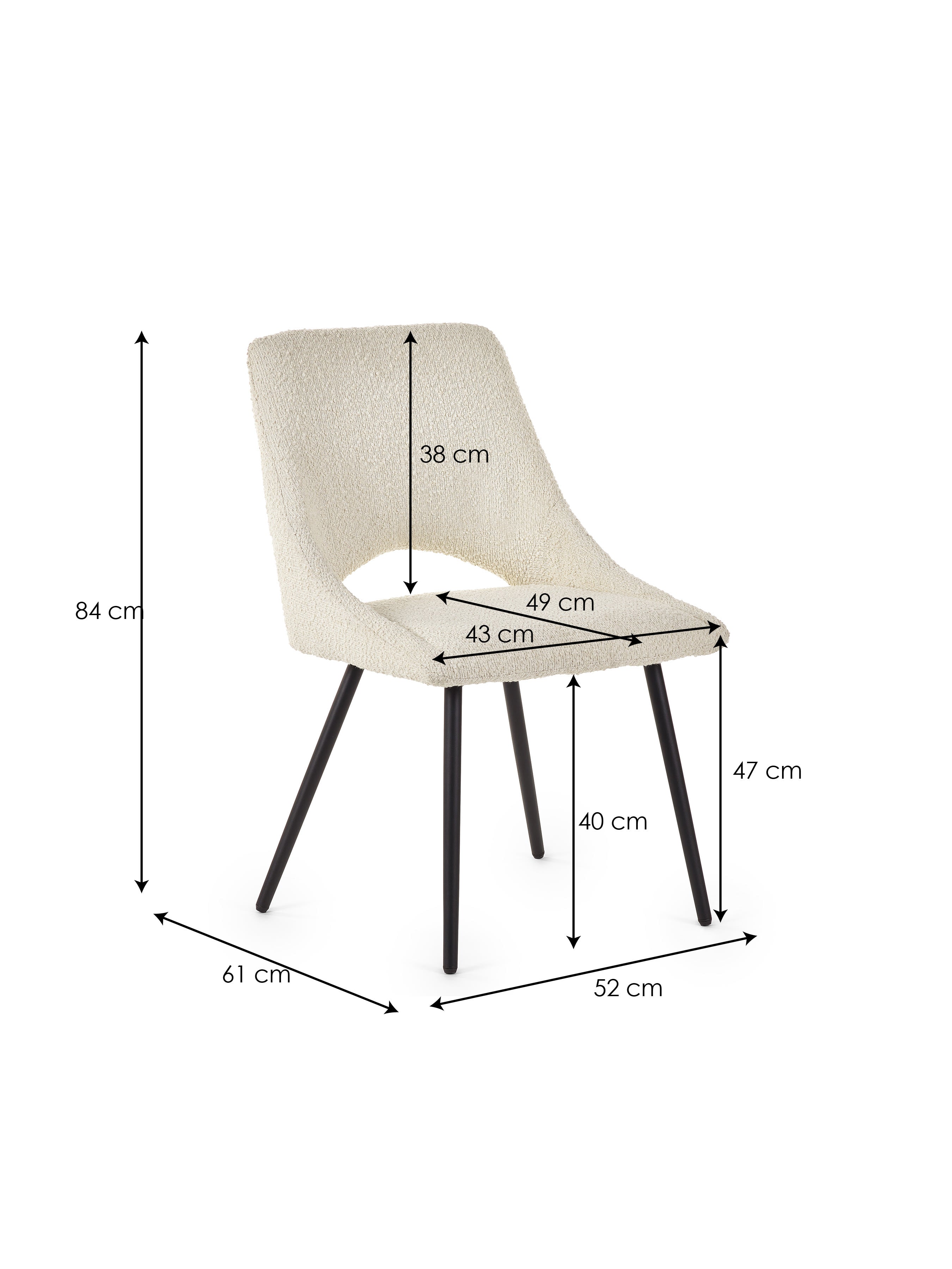 Louis Dining Set – Black Ash Effect