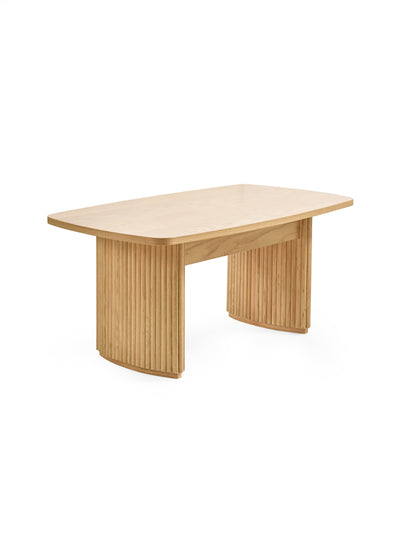 Louis Light Oak Effect Fluted Compact Coffee Table