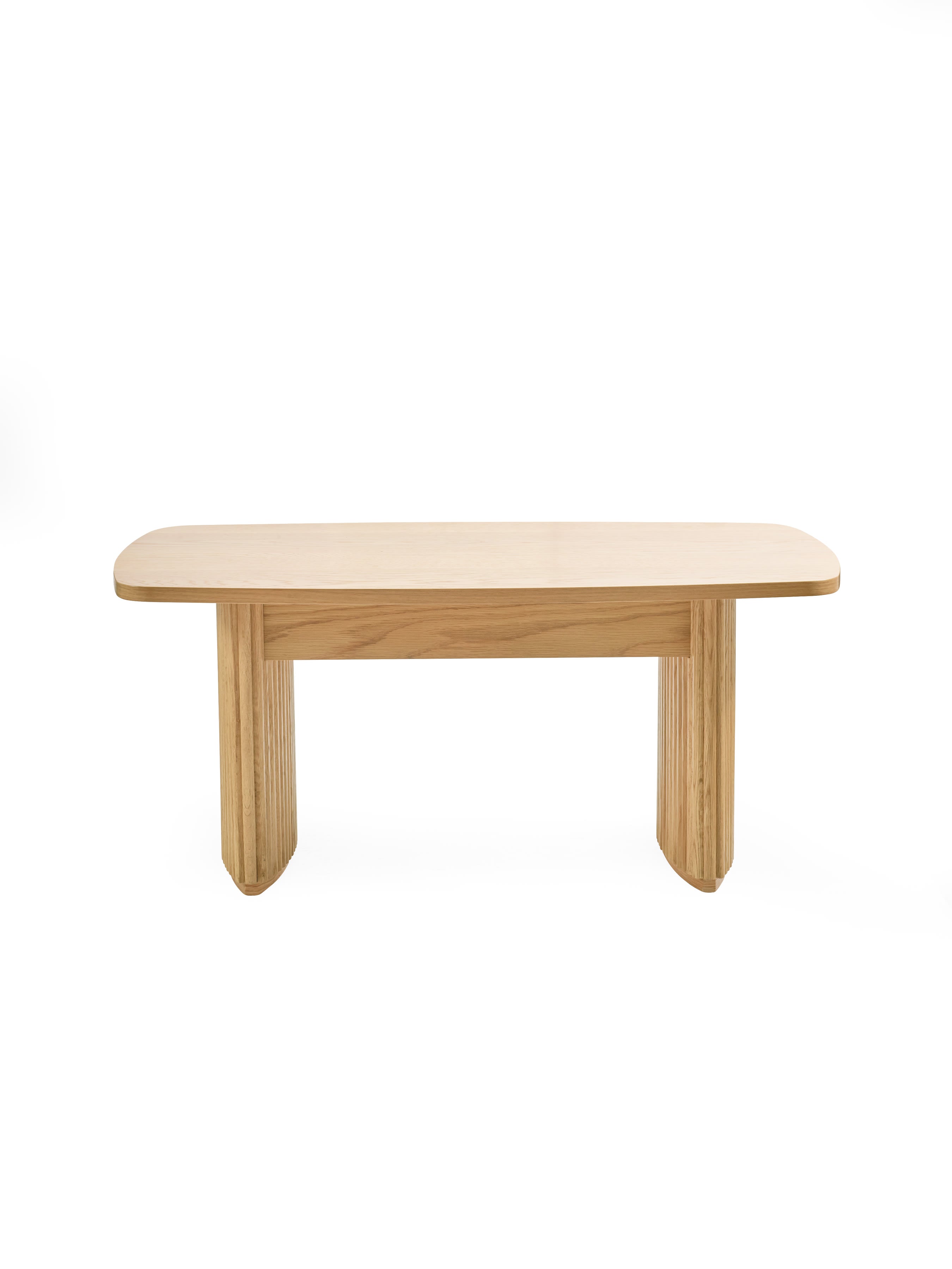 Louis Light Oak Effect Fluted Compact Coffee Table