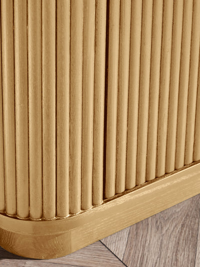 Louis Light Oak Effect Fluted TV Unit