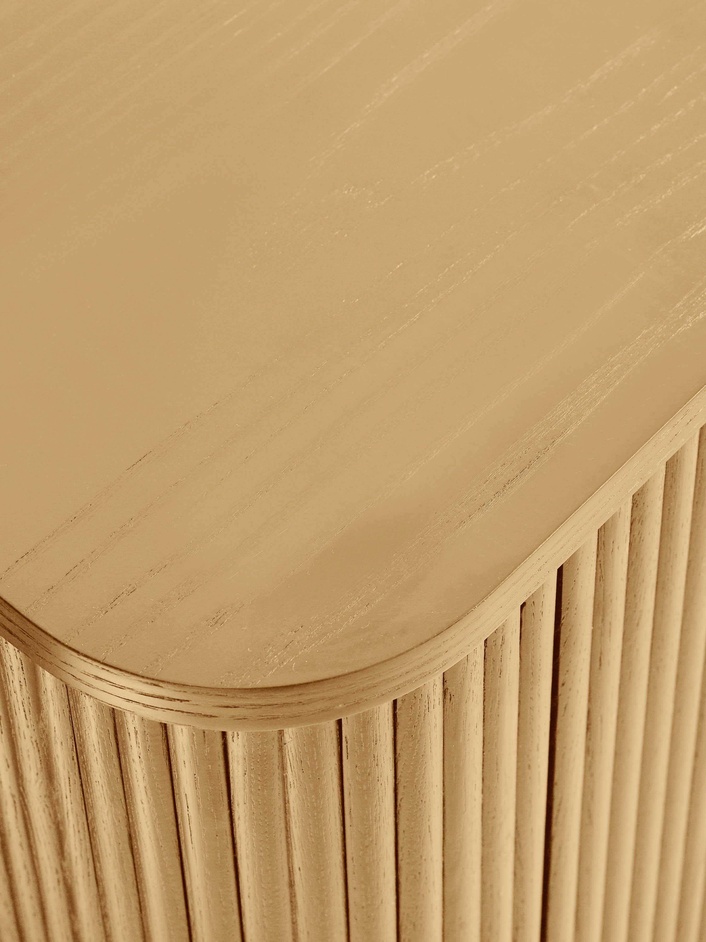 Louis Light Oak Effect Fluted TV Unit