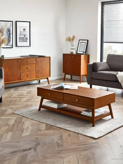 Lowry 1 Drawer Side Table – Julian Bowen, view 12