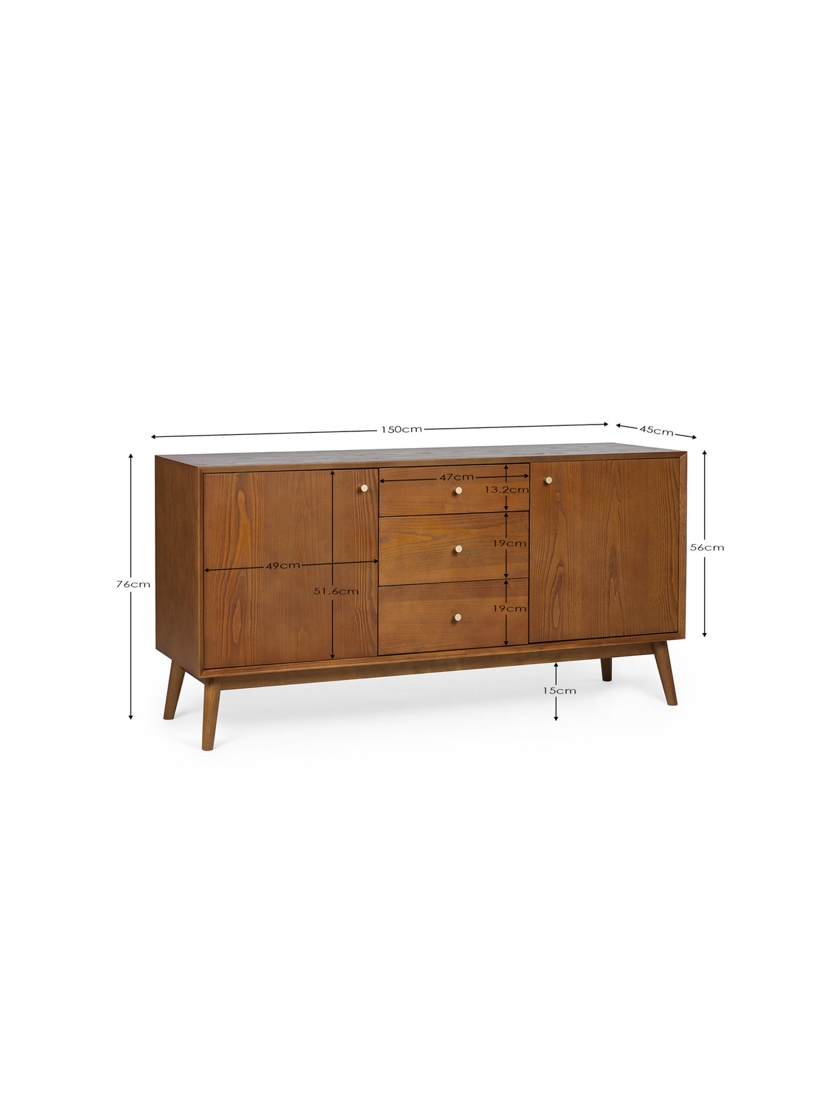 Lowry Large Sideboard – Ash Effect