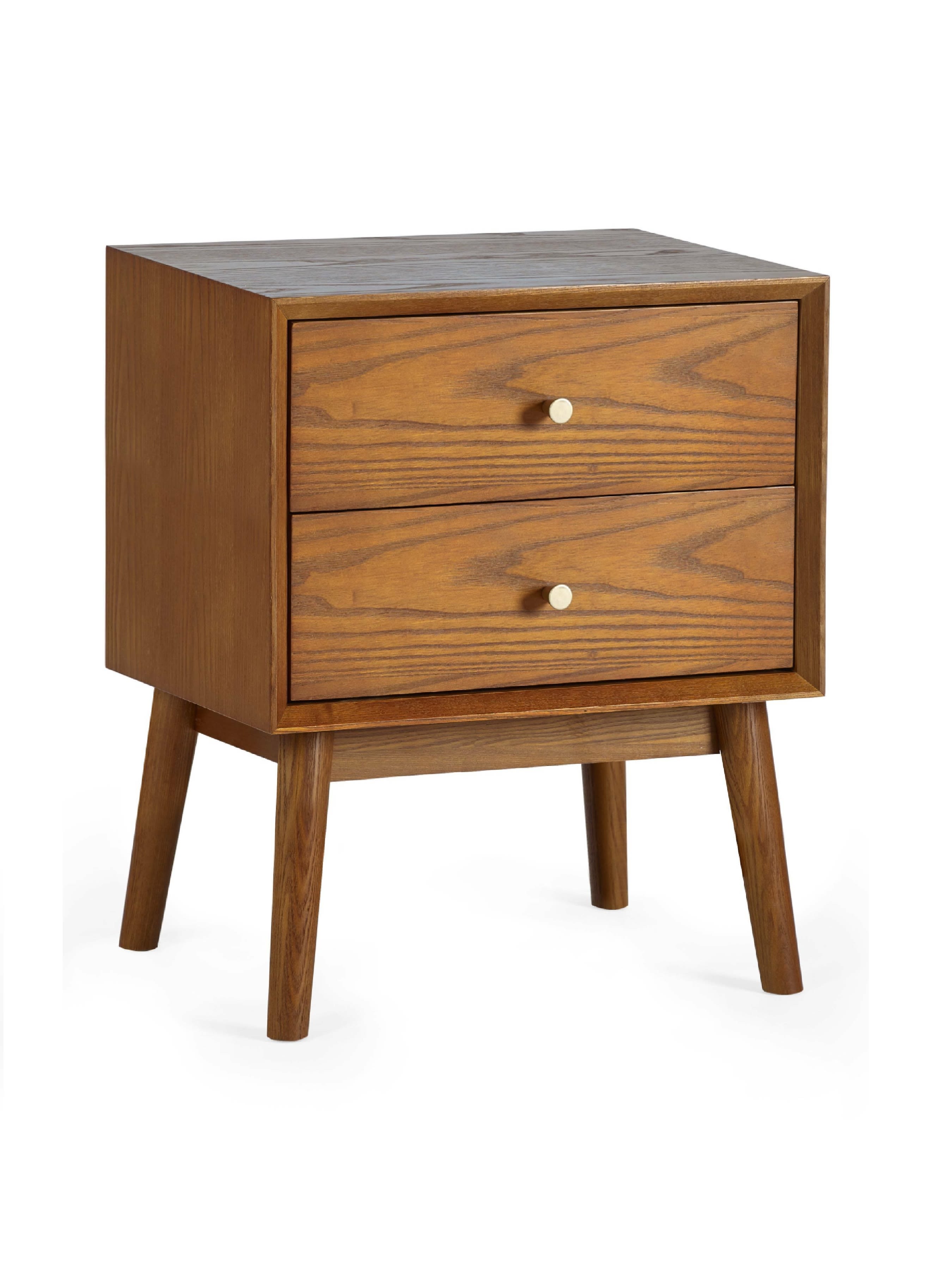 Lowry 2 Drawer Bedside – Ash Effect