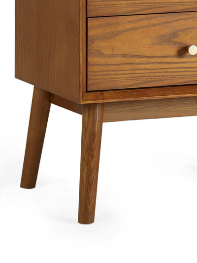 Lowry 2 Drawer Bedside – Ash Effect