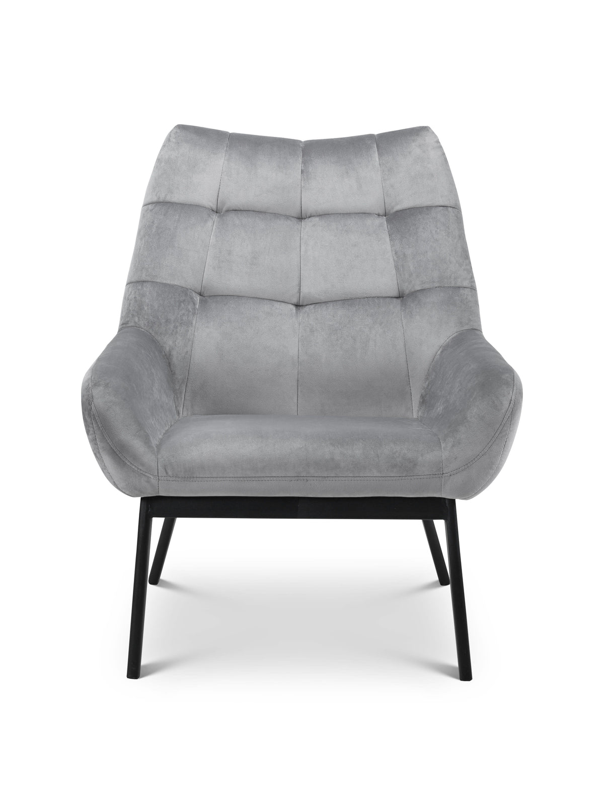 Lucerne Velvet Chair - Grey