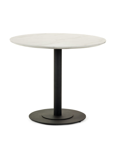 Luca 80cm Round Dining Table White