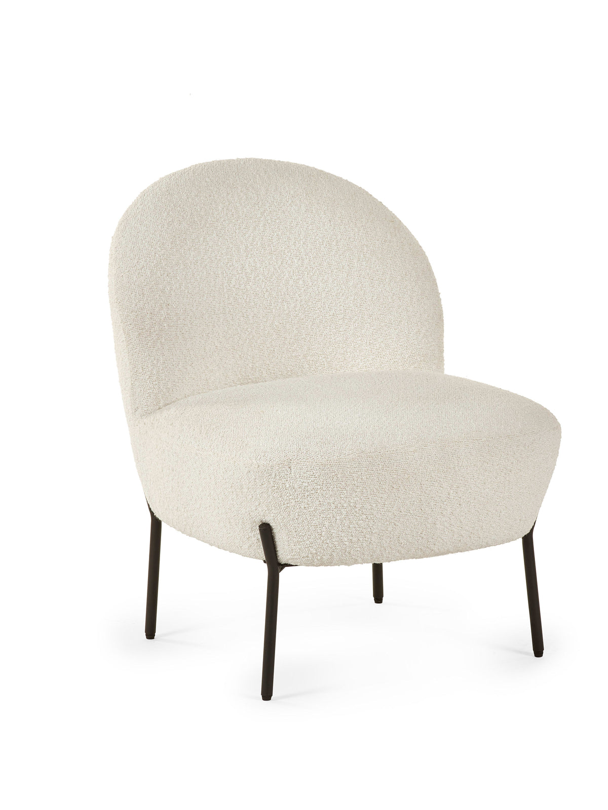 Lulu Boucle Accent Chair - Ivory