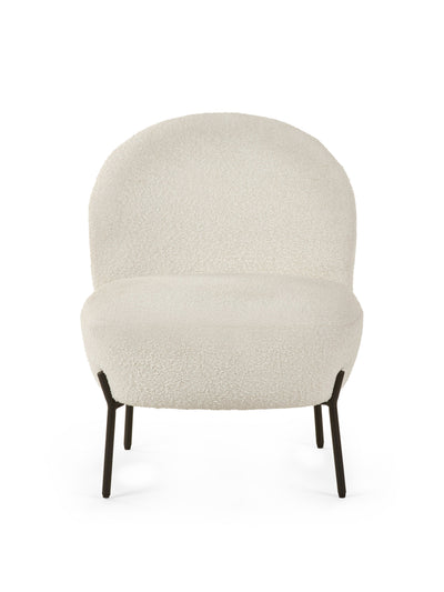 Lulu Boucle Accent Chair - Ivory