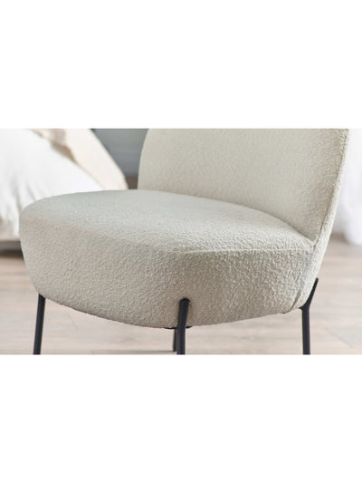 Lulu Boucle Accent Chair - Ivory