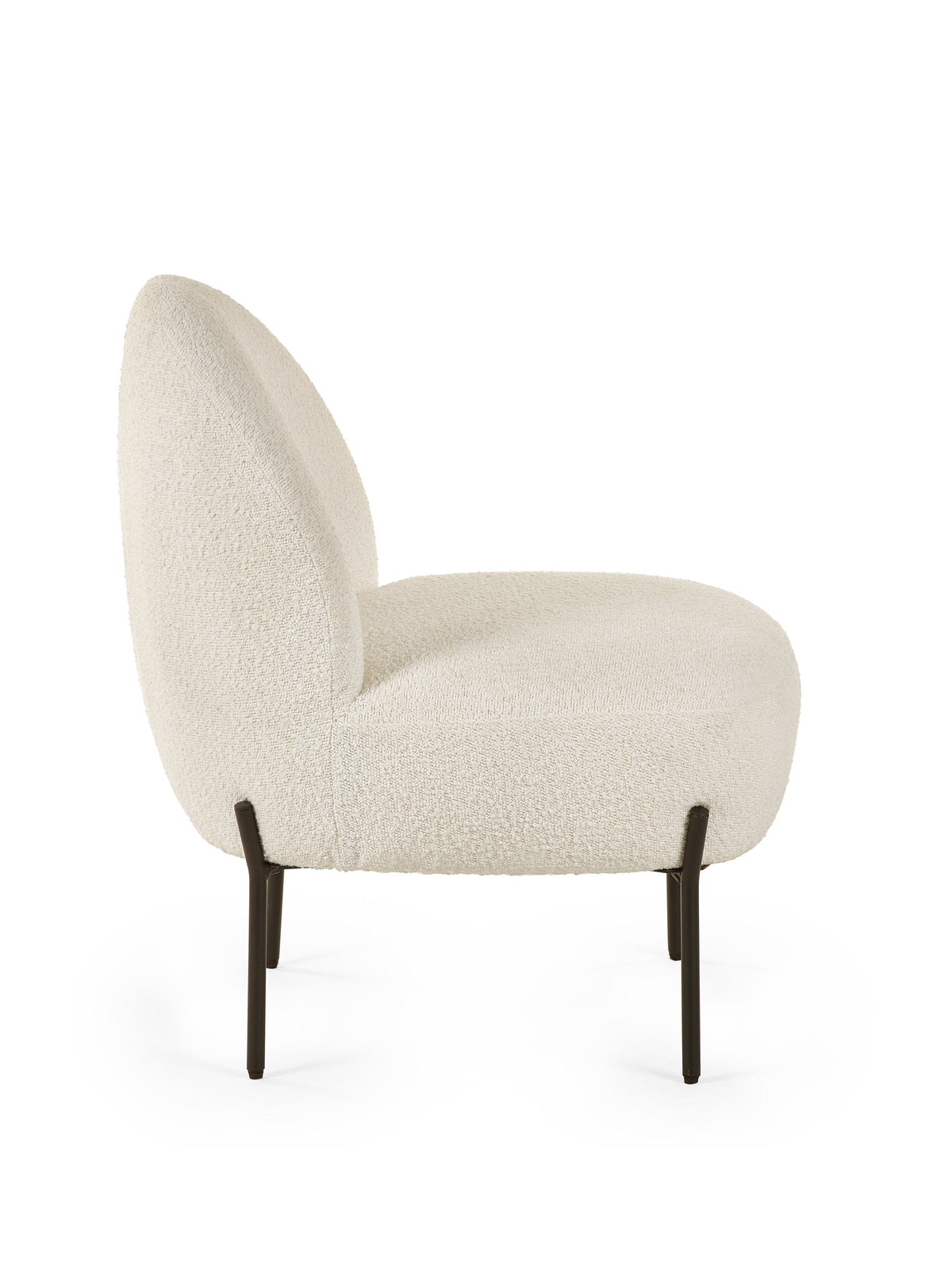 Lulu Boucle Accent Chair - Ivory