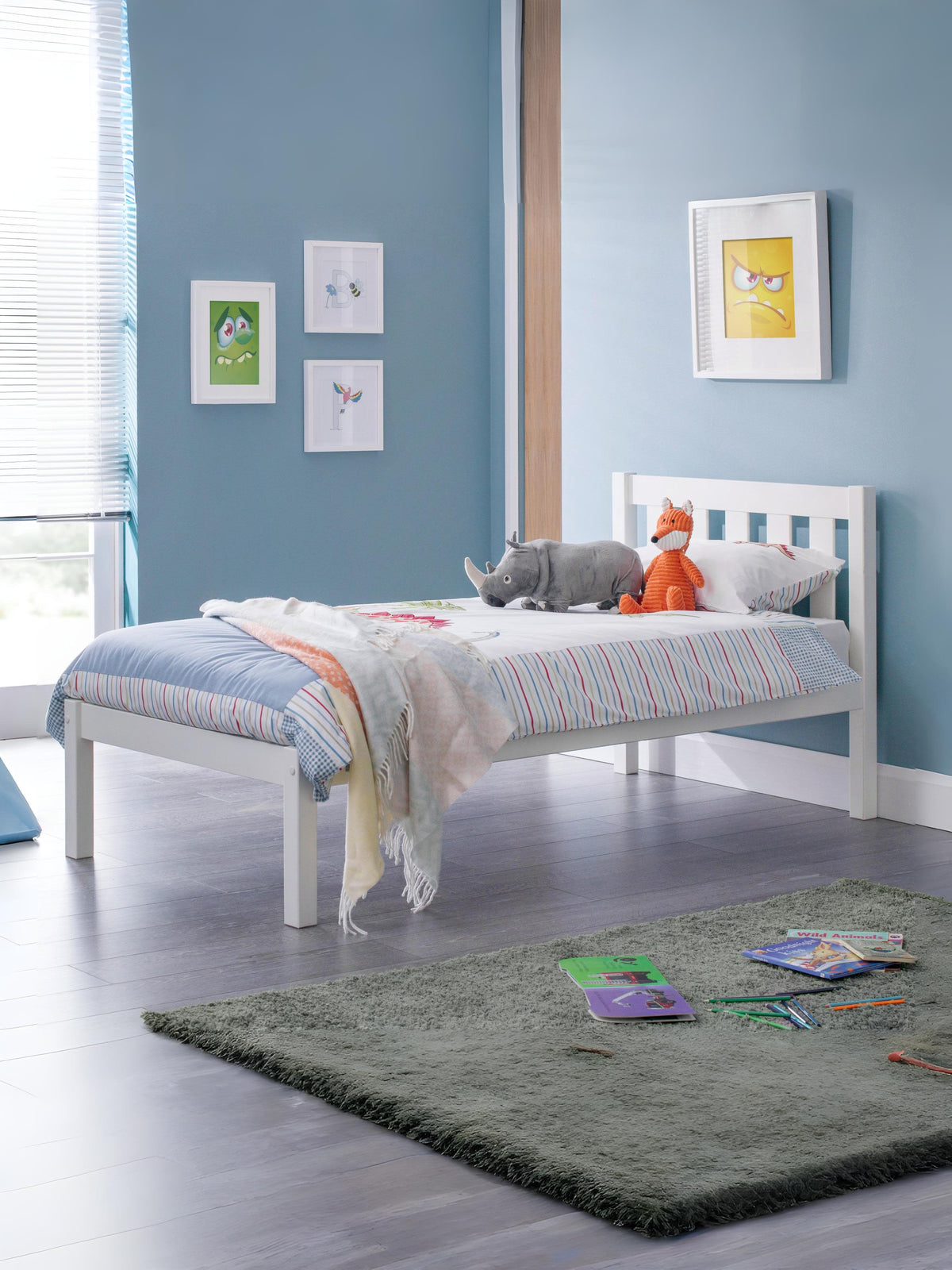 Luna Bed - Surf White