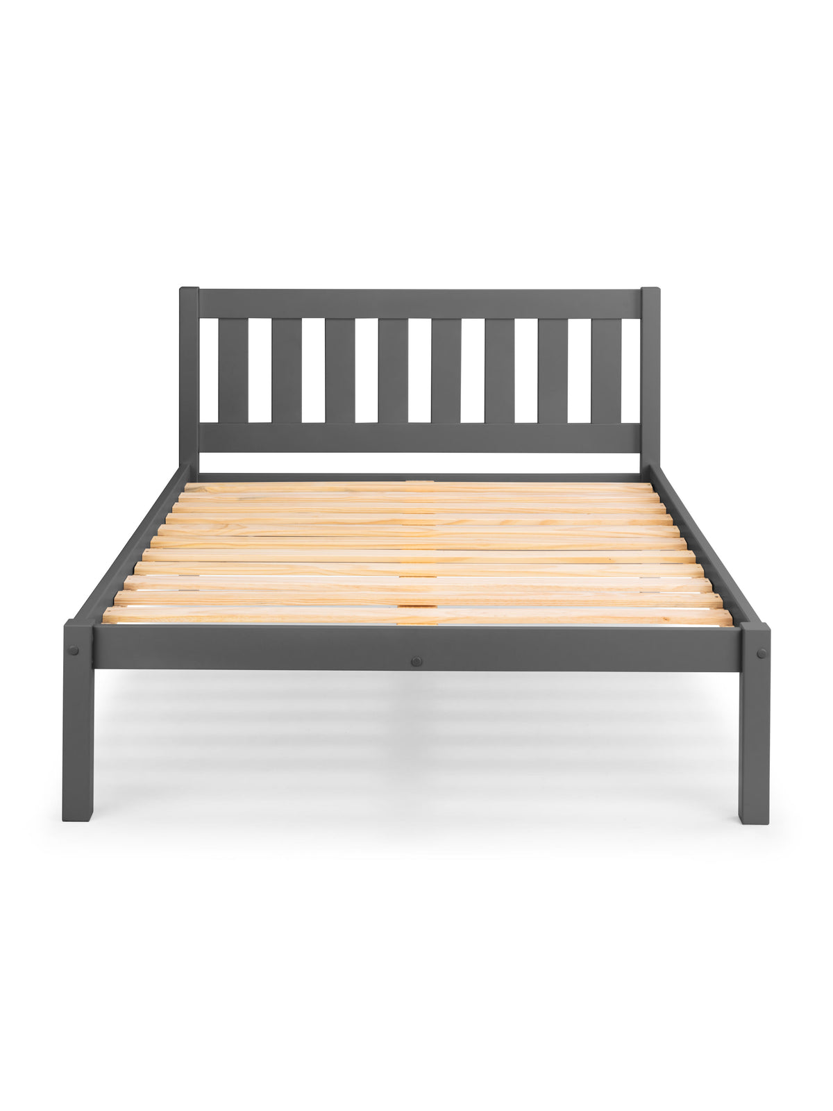 Luna Anthracite Black Bed - 135cm Double