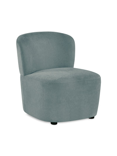 Lunetta Blue Chenille Armless Accent Chair – Riviera Chenille