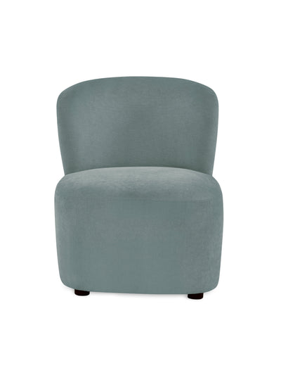 Lunetta Blue Chenille Armless Accent Chair – Riviera Chenille