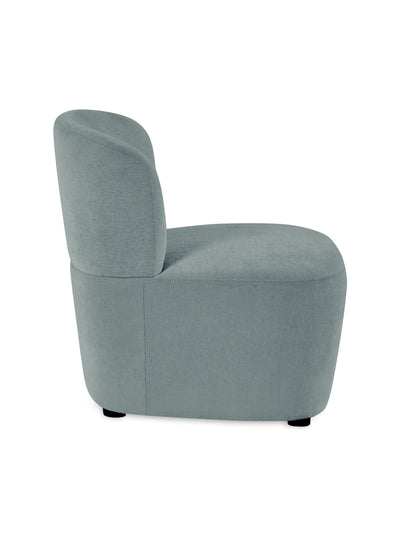 Lunetta Blue Chenille Armless Accent Chair – Riviera Chenille