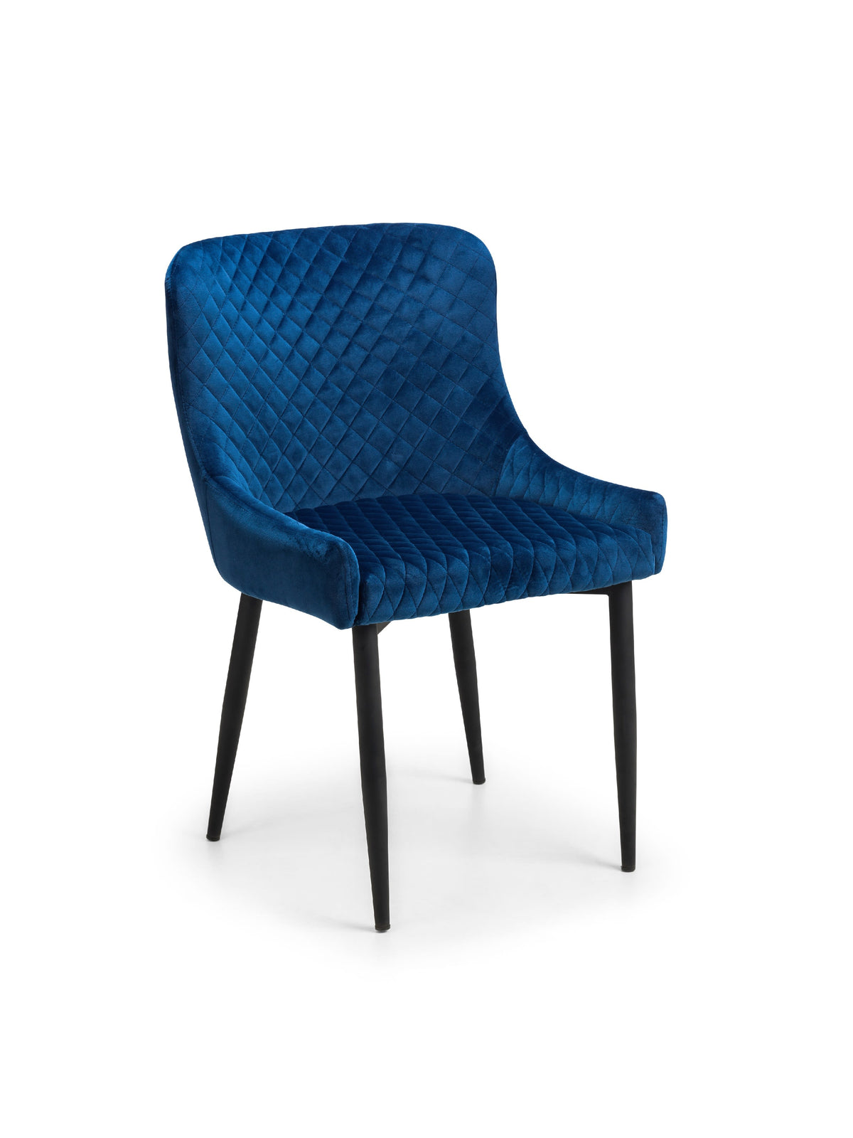 Luxe Velvet Dining Chairs - Blue (Set Of 2)
