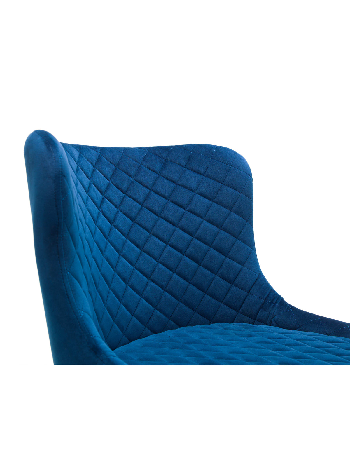 Luxe Velvet Bar Stool - Blue