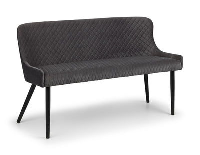 Luxe High Back Bench - Grey – Julian Bowen