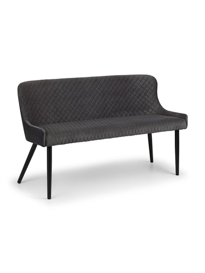 Luxe High Back Bench - Grey