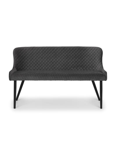Luxe High Back Bench - Grey
