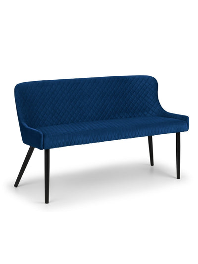 Luxe High Back Bench - Blue