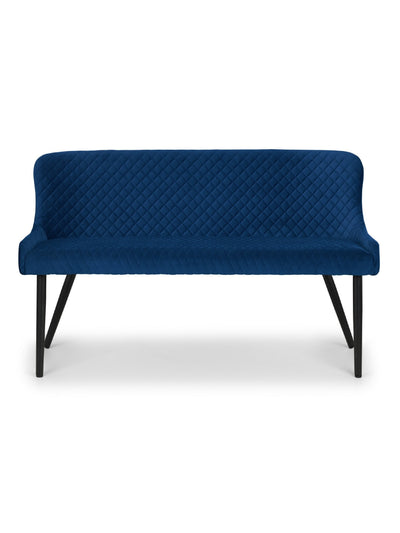 Luxe High Back Bench - Blue