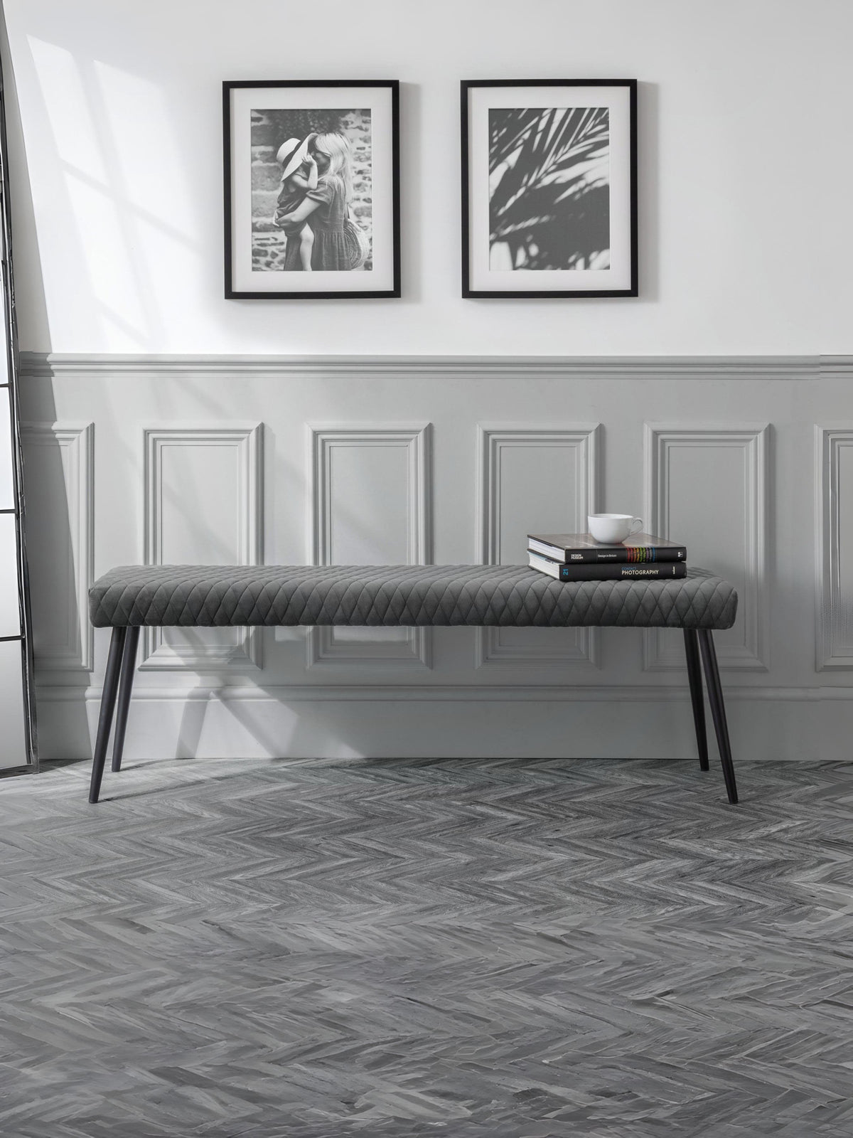 Luxe Low Bench - Grey