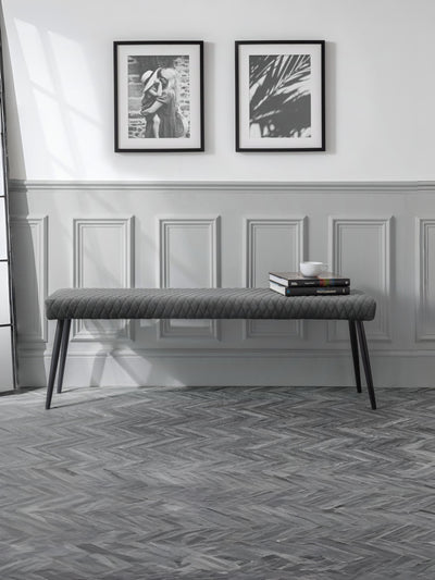 Luxe Low Bench - Grey
