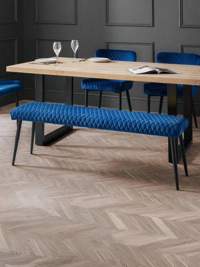 Luxe Low Bench - Blue
