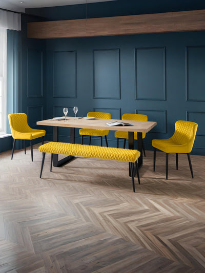Luxe Low Bench - Mustard