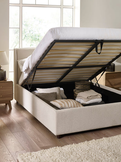 Maddock Ottoman Storage Bed - Beige