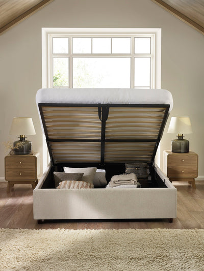 Maddock Ottoman Storage Bed - Beige – Julian Bowen, view 9