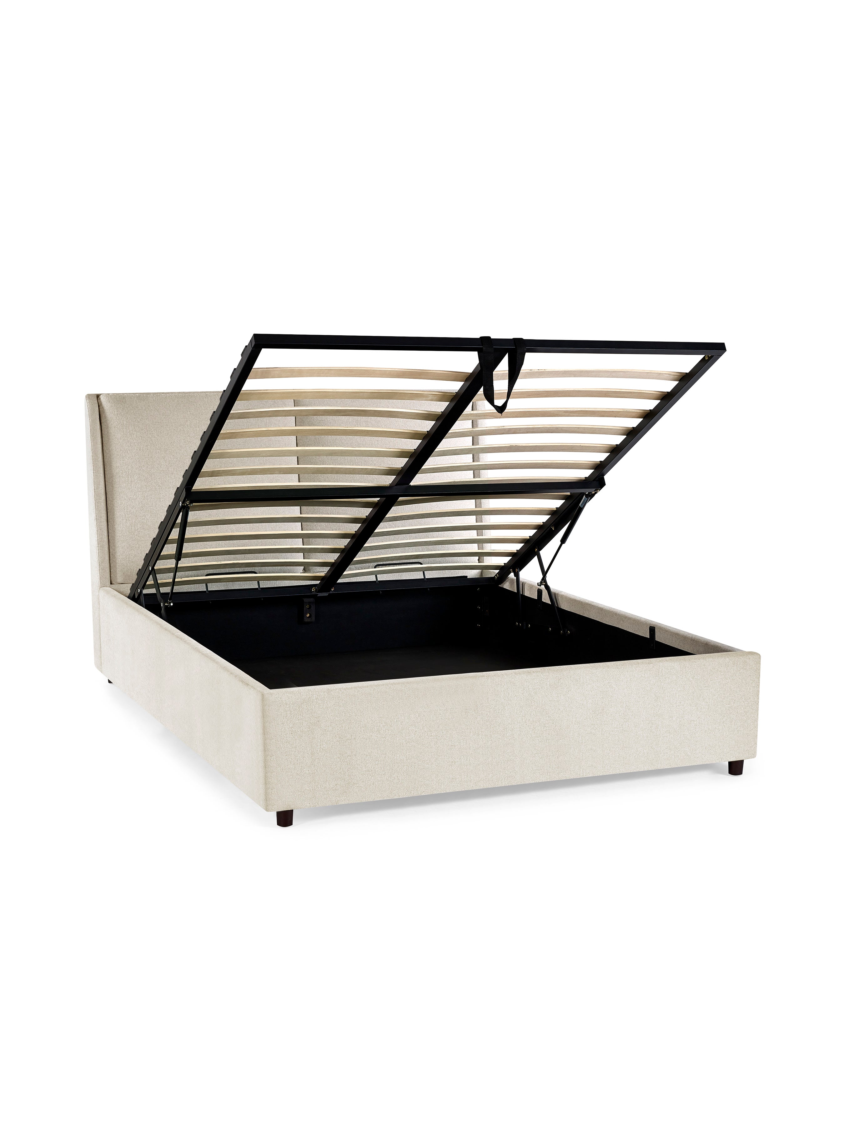 Maddock Ottoman Storage Bed - Beige – Julian Bowen, view 11