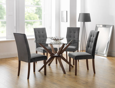 Madrid Velvet Dining Chairs (Set Of 2) – Julian Bowen, view 5