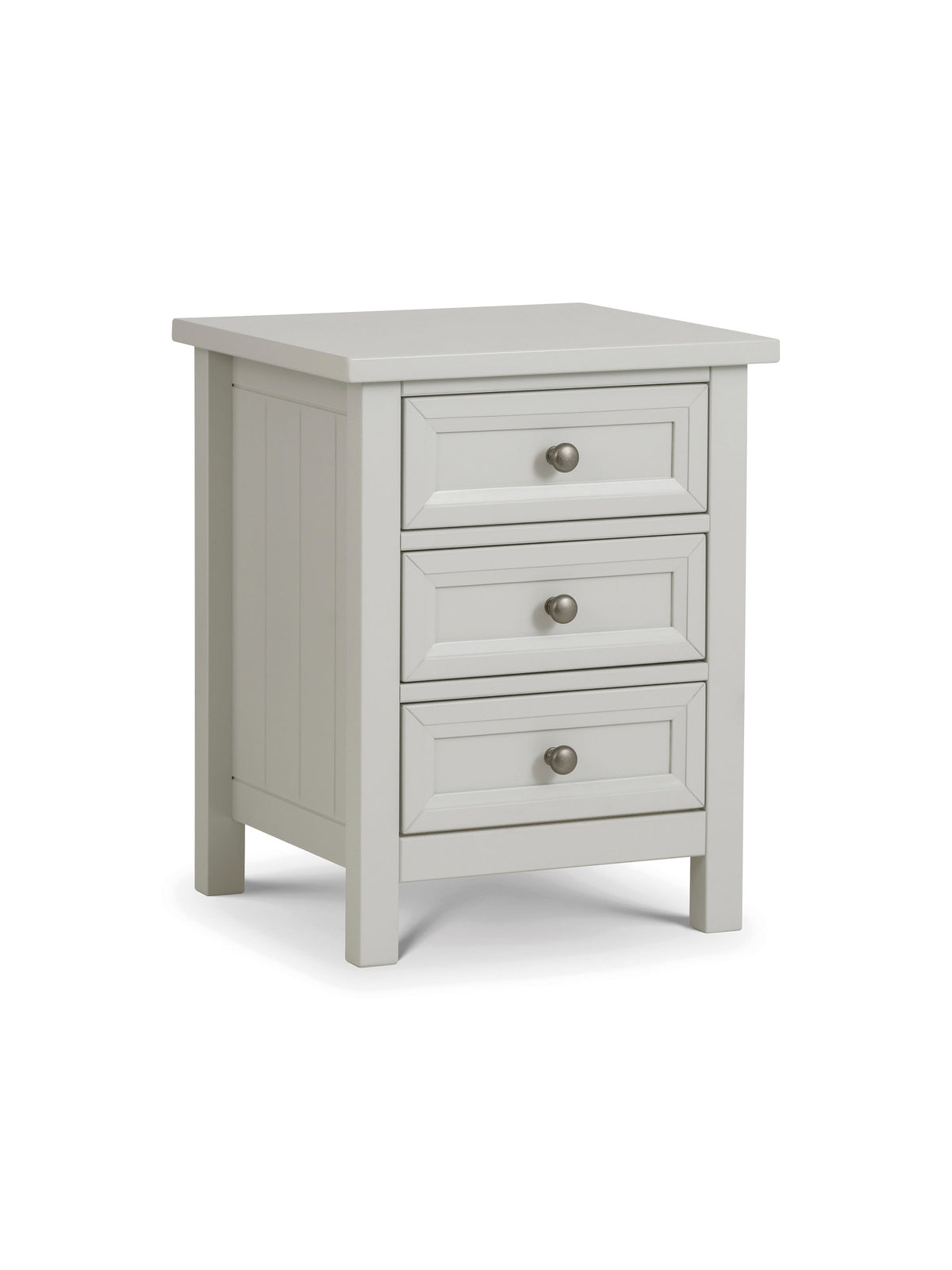 Maine 3 Drawer Bedside- Dove Grey