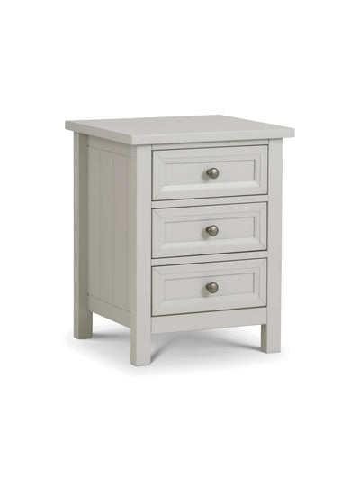 Maine 3 Drawer Bedside- Dove Grey