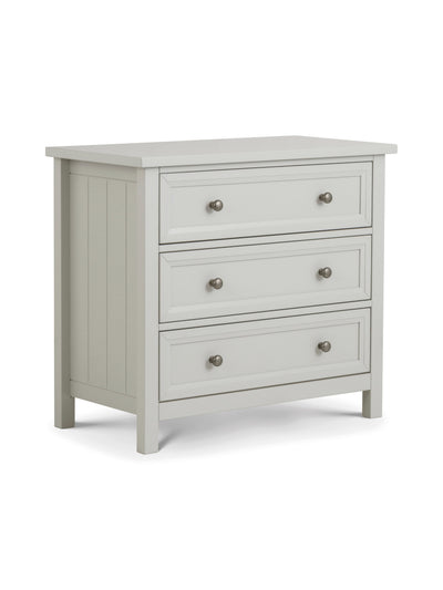 Maine 3 Drawer Chest- Dove Grey
