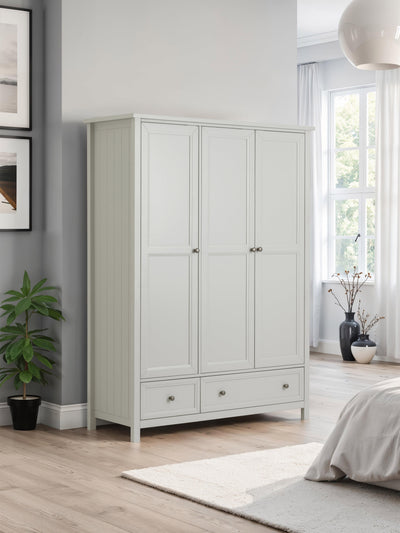 Maine 3 Door Combination Wardrobe - Dove Grey
